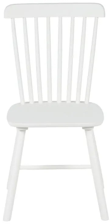 Καρέκλα Melia rubberwood σε λευκή απόχρωση 45x51x87εκ 4αδα 45x51x87 εκ.