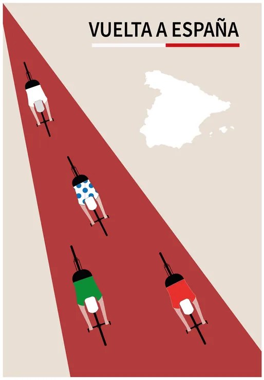 Εικονογράφηση Vuelta a espana, Poster Paperago