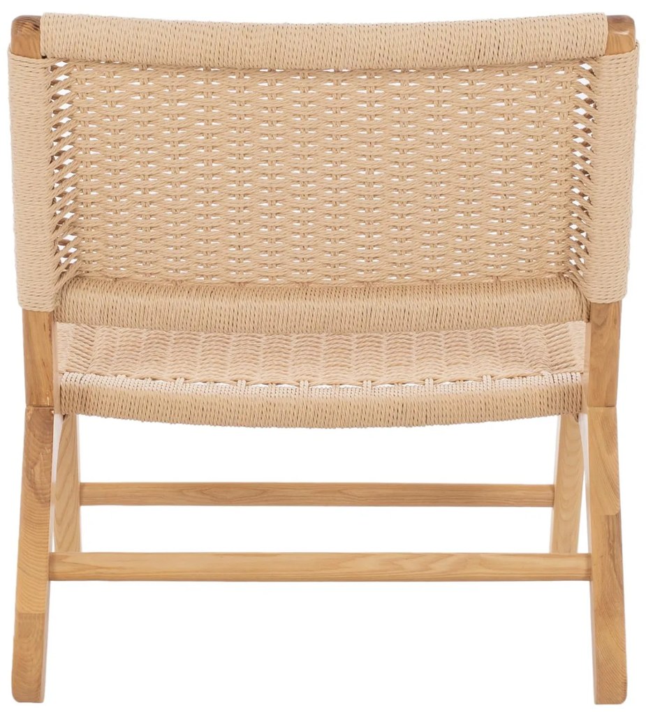 Πολυθρόνα ANIKA C8917.01 Ξύλινη με Πλέξη Σχοινί 67,5x75x73,5Yεκ. 67.5x75x73.5 εκ.