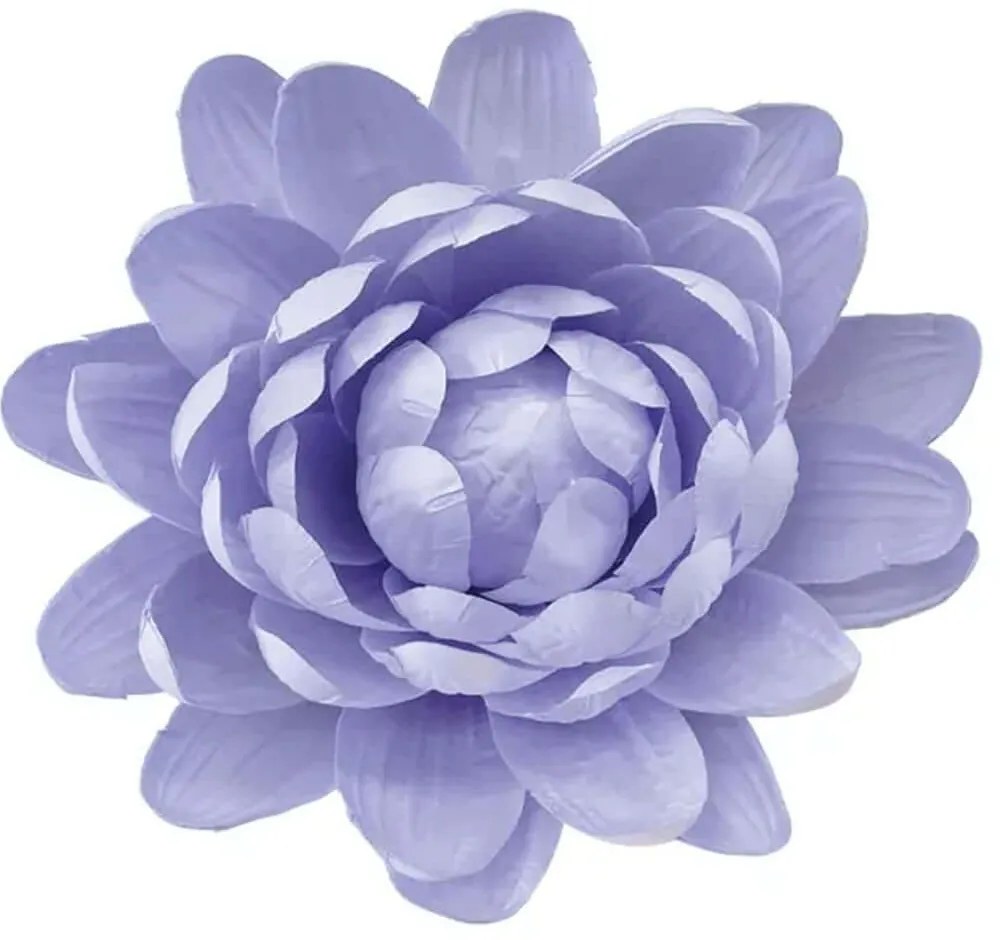 Τεχνητό Κρεμαστό Νούφαρο 00-23858-40-3 Φ45x20cm Lilac Marhome Ύφασμα,Πλαστικό