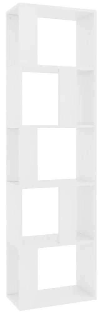 Βιβλιοθήκη/Διαχωριστικό Χώρου Λευκό 45x24x159 εκ. Μοριοσανίδα - Λευκό