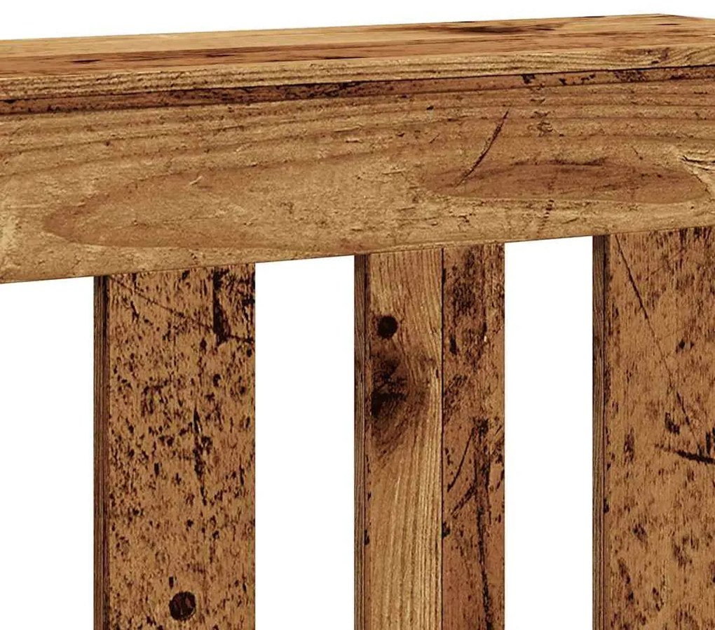 vidaXL Κάλυμμα Καλοριφέρ Όψη Παλαιού Ξύλου 149x20x82 εκ. Επεξ. Ξύλο