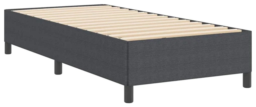 vidaXL Σκελετός Κρεβατιού Σκούρο γκρι 90 x 190 cm Βελούδο