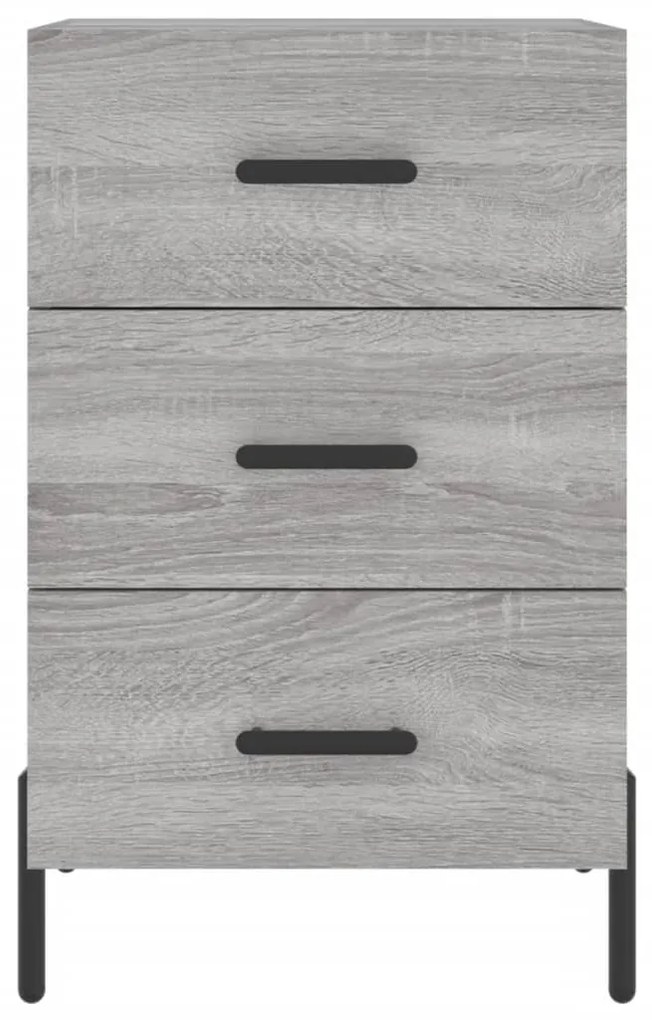 vidaXL Κομοδίνο Γκρι Sonoma 40 x 40 x 66 εκ. από Επεξεργασμένο Ξύλο