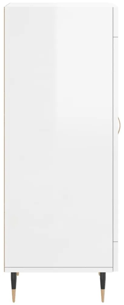 vidaXL Ντουλάπι Γυαλιστερό Λευκό 34,5x34x90 εκ. Επεξεργασμένο Ξύλο