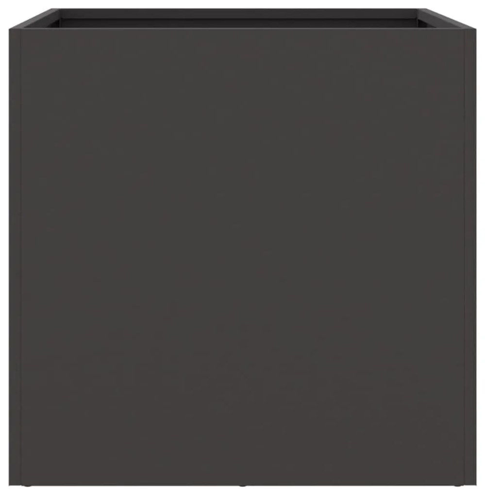 Ζαρντινιέρα Μαύρη 42x40x39 εκ. από Χάλυβα Ψυχρής Έλασης - Μαύρο