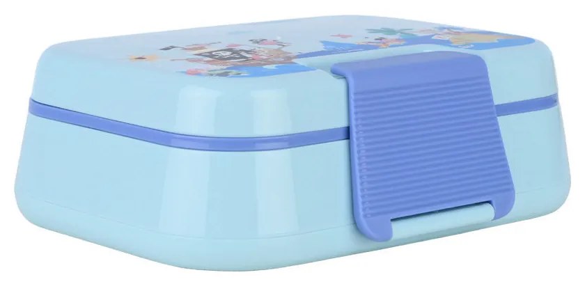 Φαγητοδοχείο Παιδικό 2 Επιπέδων Πλαστικό Με Πιρούνι &amp; Κουτάλι 1030ml-21,5x15,5x7εκ. Treasure Quest Save The Aegean Estia 01-33545