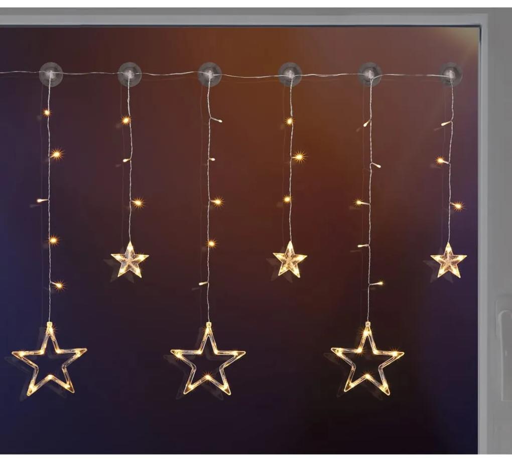 HI Λαμπάκια Χριστουγεννιάτικα Κουρτίνα Fairy Σχήμα Αστεριού με 63 LED