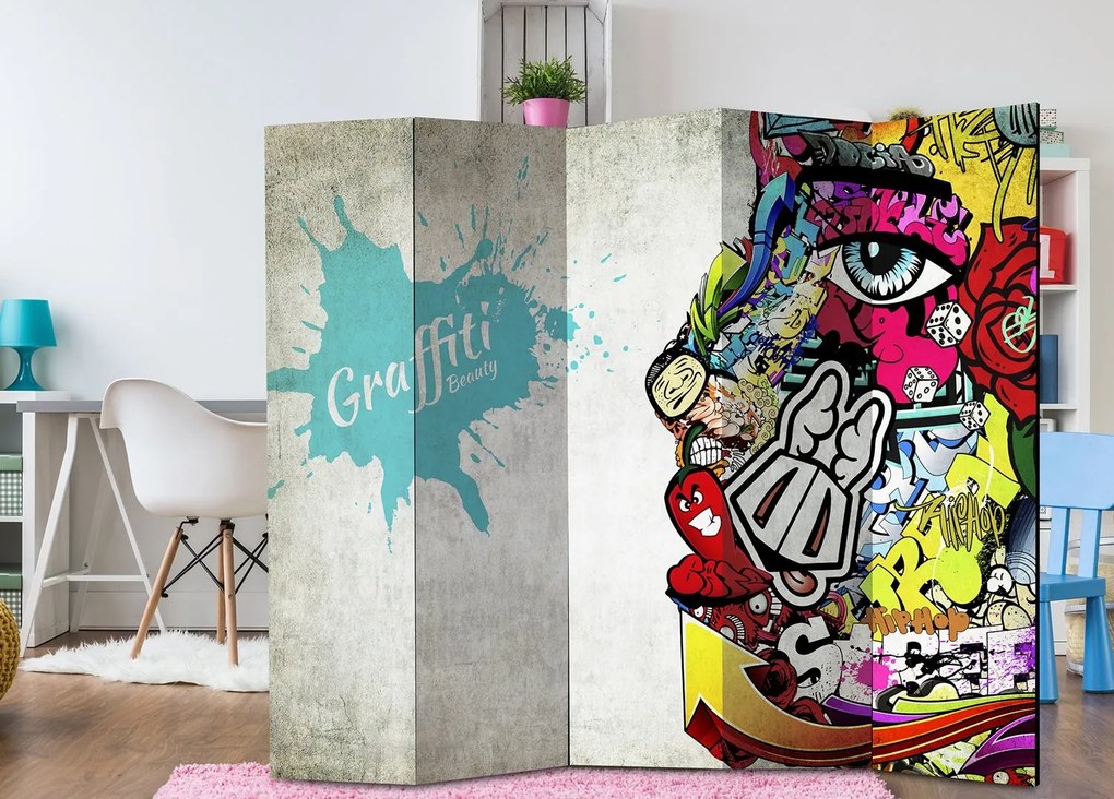 Διαχωριστικό με 5 τμήματα - Graffiti Beauty [Room Dividers] 225x172