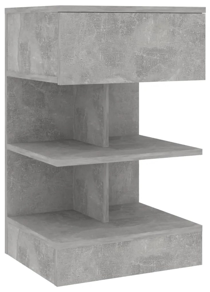 vidaXL Κομοδίνα 2 τεμ. Γκρι Σκυροδέματος 40 x 35 x 65 εκ.