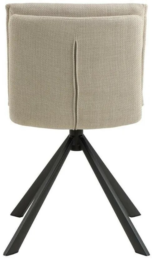 Καρέκλα Oakland 898, Beige, Μαύρο, 85x48x59cm, 8 kg, Ταπισερί, Μεταλλικά, Ξύλο | Epipla1.gr