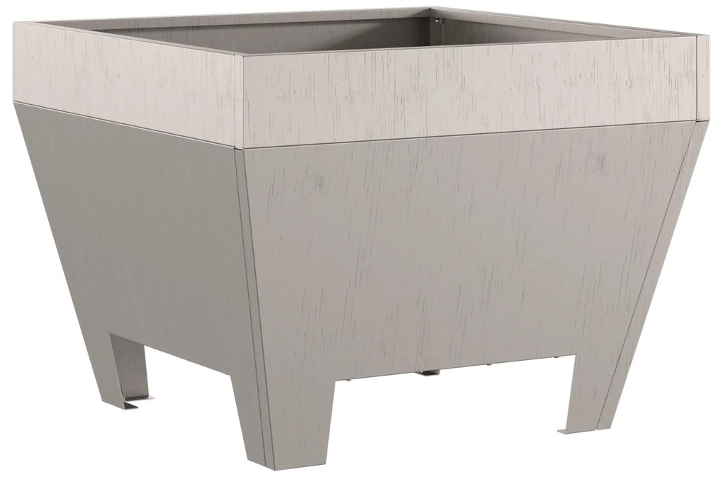 vidaXL Τετράγωνο Τζάκι 50x50x30 εκ. Σαθρού Χάλυβα
