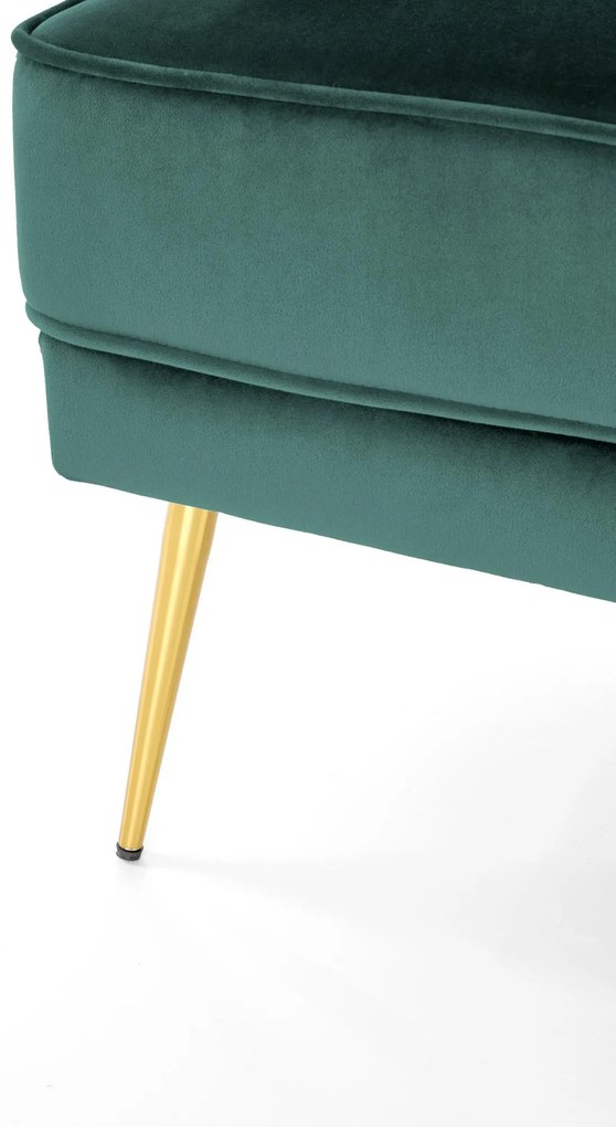 SANTI leisure armchair dark green / gold DIOMMI V-CH-SANTI-FOT-C.ZIELONY