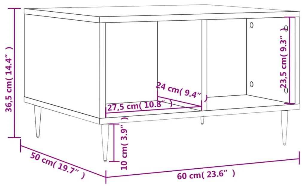 ΤΡΑΠΕΖΑΚΙ ΣΑΛΟΝΙΟΥ ΓΚΡΙ ΣΚΥΡ. 60X50X36,5 ΕΚ. ΕΠΕΞΕΡΓ. ΞΥΛΟ 830536