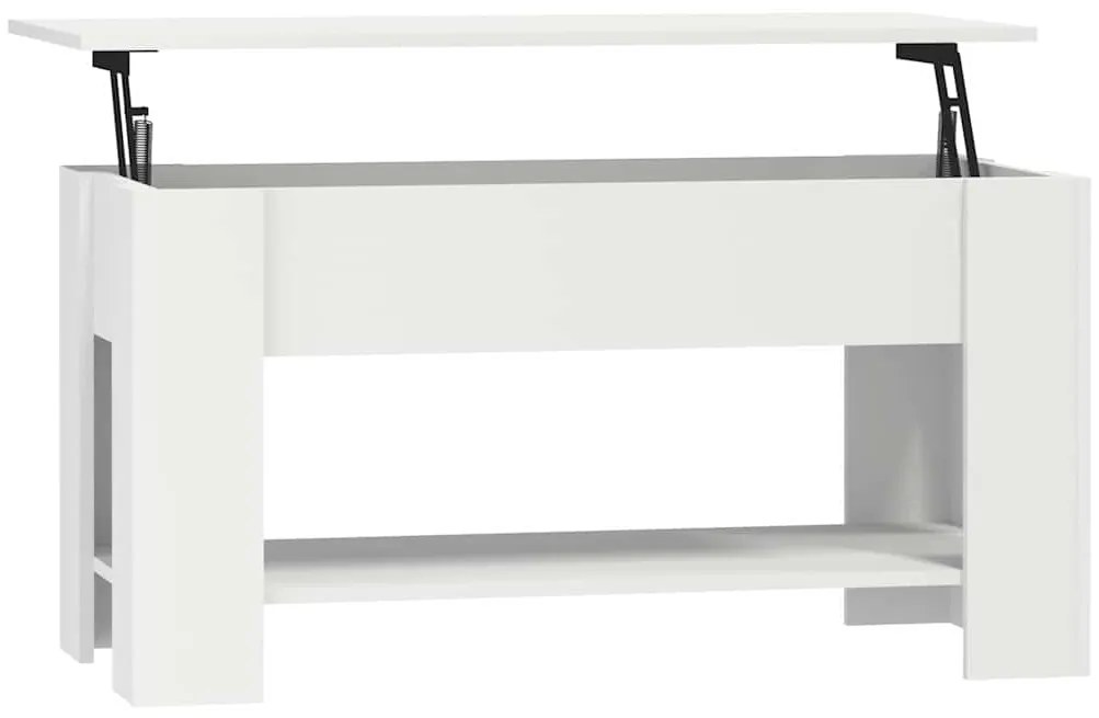 vidaXL Τραπεζάκι Σαλονιού Λευκό 101 x 49 x 52 εκ. Επεξεργασμένο Ξύλο