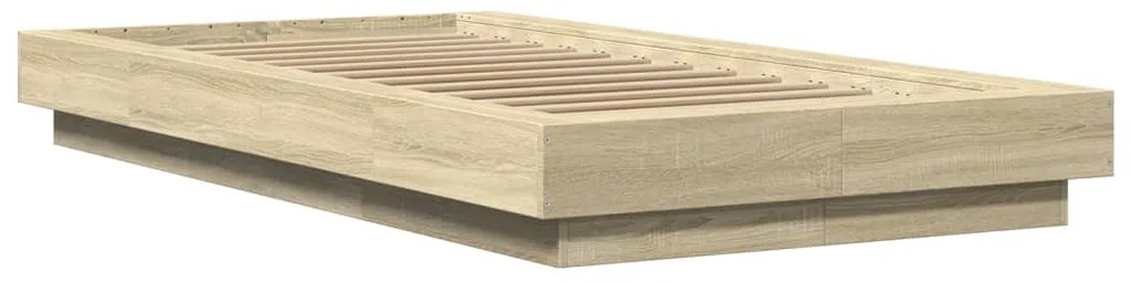 vidaXL Πλαίσιο Κρεβατιού Sonoma Δρυς 90 x 190 εκ. Επεξεργασμένο Ξύλο