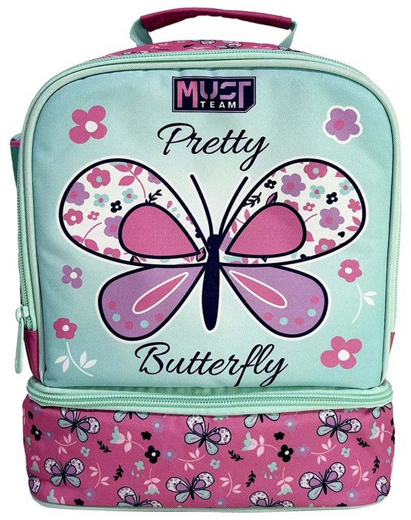 Ισοθερμική Τσάντα Φαγητού (22x16x28) Must Pretty Butterfly 000586298