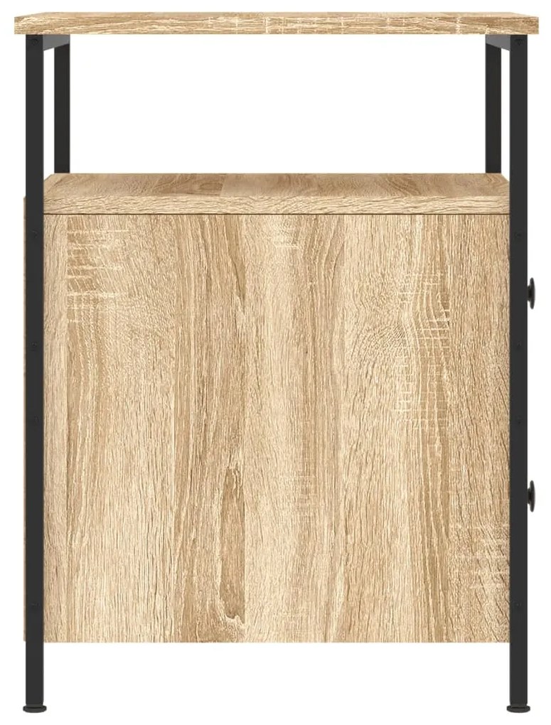 vidaXL Κομοδίνο Sonoma Δρυς 44 x 45 x 60 εκ. από Επεξεργασμένο Ξύλο