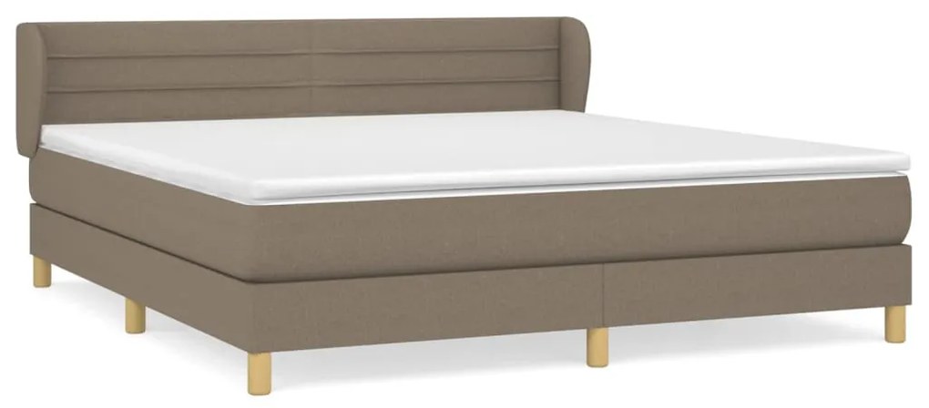 ΚΡΕΒΑΤΙ BOXSPRING ΜΕ ΣΤΡΩΜΑ TAUPE 160X200 ΕΚ. ΥΦΑΣΜΑΤΙΝΟ 3126897