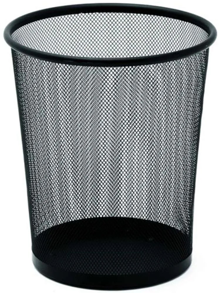 Κάδος Απορριμμάτων Γραφείου Sita-Nero 12-2631 6L Φ26,5cm 32cm Black Gloria Steel