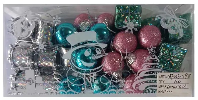 Σετ Χριστουγεννιάτικα στολίδια - 3cm - 32pcs - 23198-231986