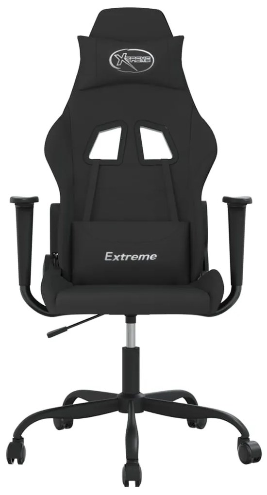 vidaXL Καρέκλα Gaming Μαύρη Υφασμάτινη