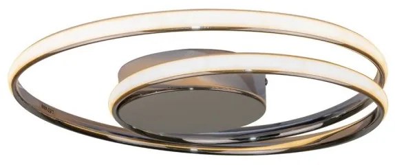 Πλαφονιέρα Φωτιστικό Οροφής LED 36W 3000K IP20 Αλουμίνιο-Ακρυλικό Inlight-42028-CH-Χρώμιο 42028-CH