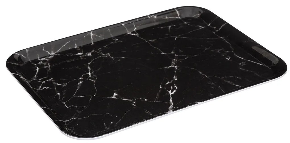 Δίσκος Σερβιρίσματος (43x33x1.5) F-V Melam Marble Black 151409B