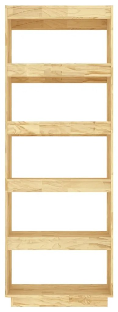 vidaXL Βιβλιοθήκη/Διαχωριστικό Χώρου 60x35x167 εκ. Μασίφ Ξύλο Πεύκου