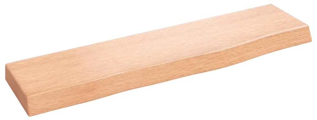 vidaXL Ράφι Τοίχου Ανοιχτό Καφέ 40x10x2 εκ. Επεξεργ. Μασίφ Ξύλο Δρυός