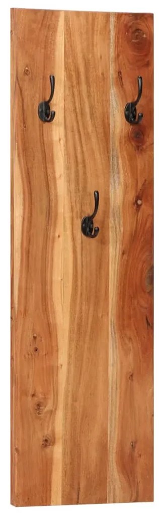vidaXL Κρεμάστρες Τοίχου 2 τεμ. 36 x 3 x 110 εκ από Μασίφ Ξύλο Ακακίας