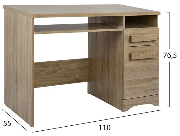 ΓΡΑΦΕΙΟ PLAYROOM SONAMA HM11275 110X55X76.5εκ - 9998695 - HM333+HM336