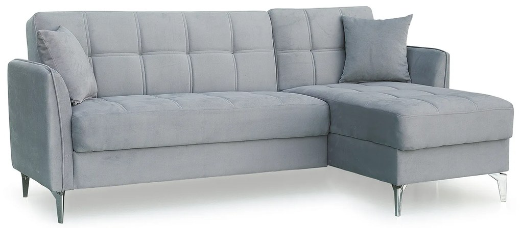 Καναπές Γωνιακός ArteLibre JOAQUIN Γκρι 230x84x89cm