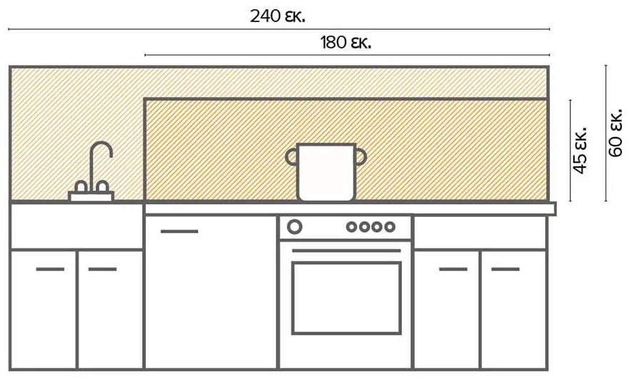 Πλάτη προστασίας τοίχου White Marble XL