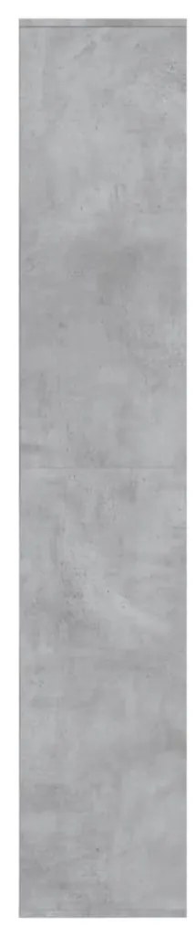 vidaXL Παπουτσοθήκη Γκρι Σκυροδέματος 54x34x183 εκ. Επεξεργασμένο Ξύλο