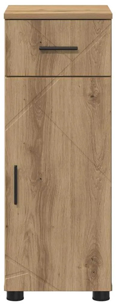 vidaXL Ντουλάπι Μπάνιου με συρτάρι artisan δρυς 30 x 35 x 80 εκ