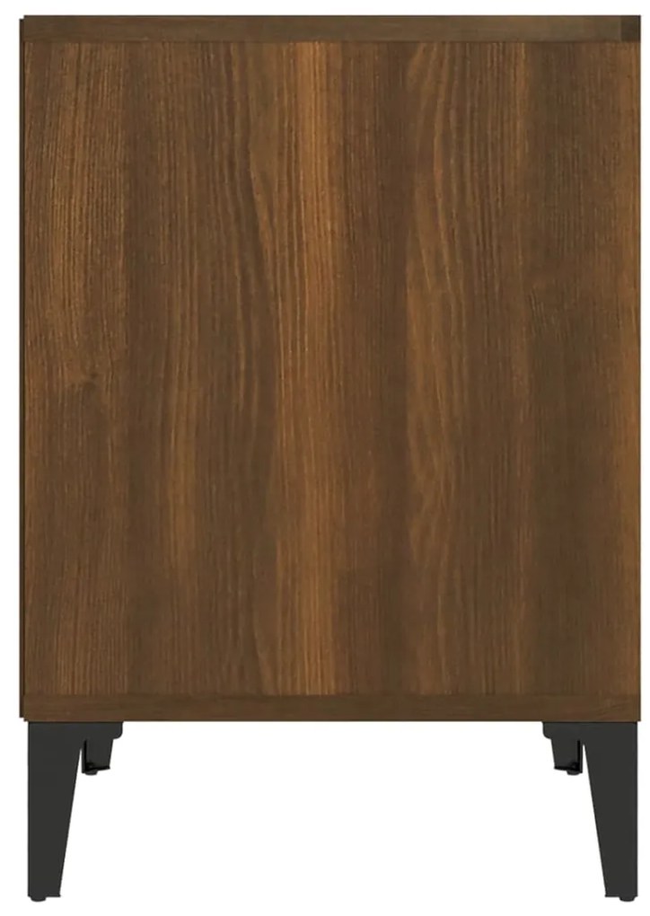 vidaXL Κομοδίνα 2 τεμ. Καφέ Δρυς 40 x 35 x 50 εκ.