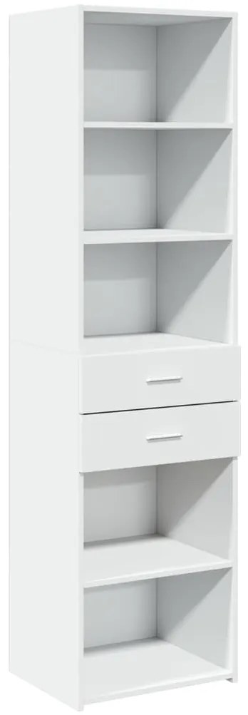 vidaXL Ντουλάπι Λευκό 50x42,5x185 εκ. από Επεξεργασμένο Ξύλο