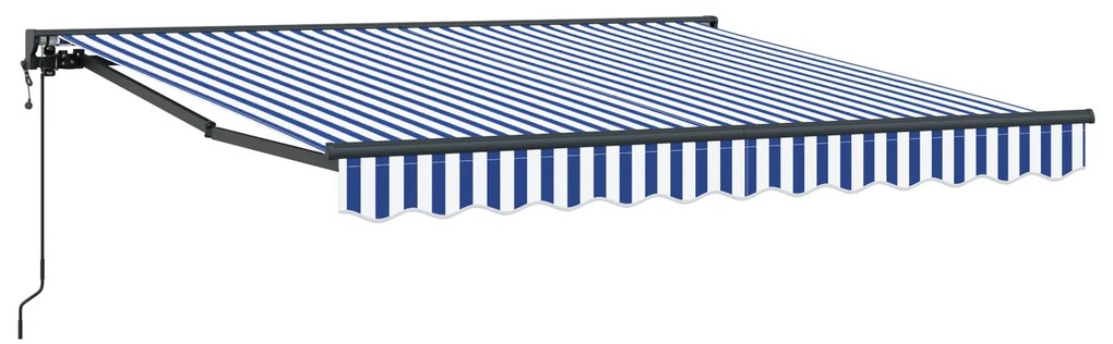 vidaXL Σκηνίτσα Αναδιπλούμενη Μπλε και άσπρο 350x250 εκ Ακρυλικό