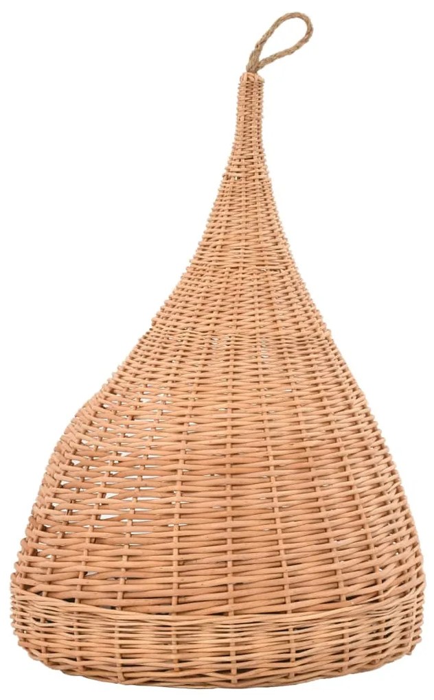 vidaXL Σπίτι Γάτας Teepee με Μαξιλάρι 40x60 εκ. από Φυσικό Ξύλο Ιτιάς