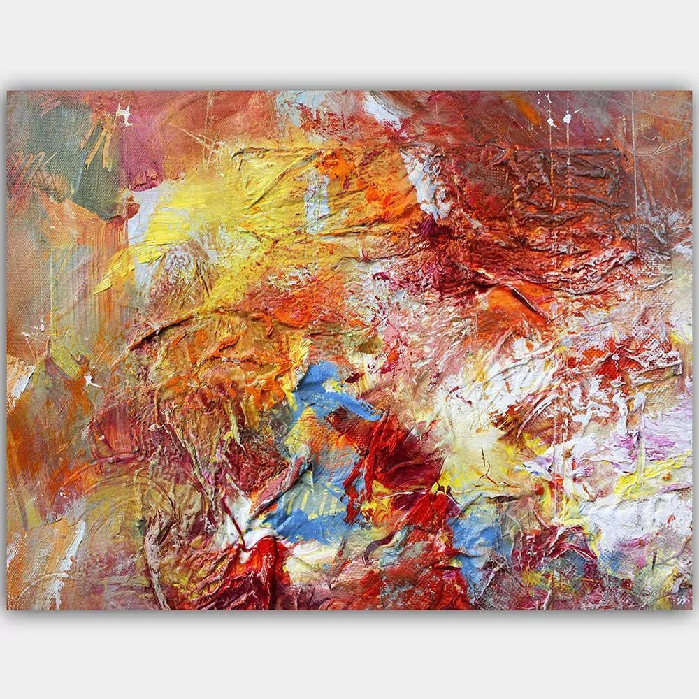 Πίνακας Καμβάς 441HPE2813 100x70cm Multi Wallity Οριζόντιοι Ξύλο, Καμβάς