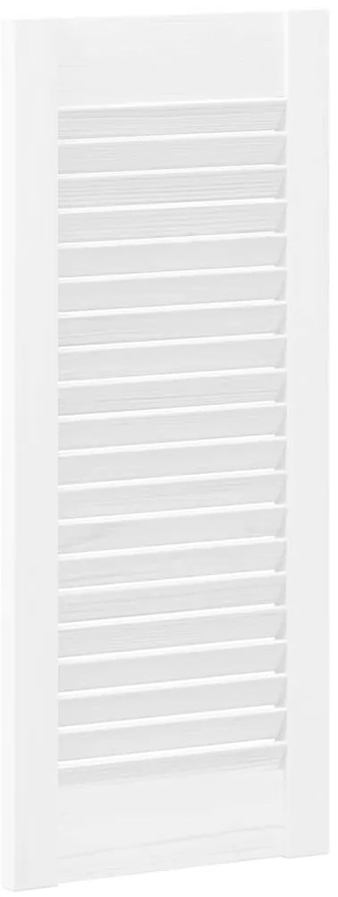vidaXL Πόρτα ντουλαπιού Louvred Design Λευκό 61,5x29,5 cm
