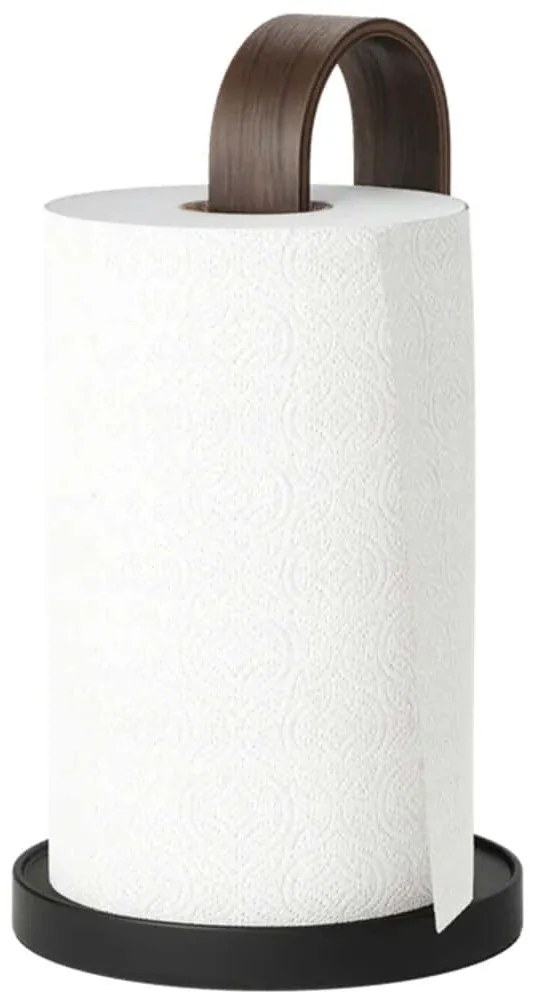 Βάση Χαρτιού Κουζίνας Bellwood 1022358-048 17x17x31cm Natural-Black Umbra Ατσάλι,Ξύλο