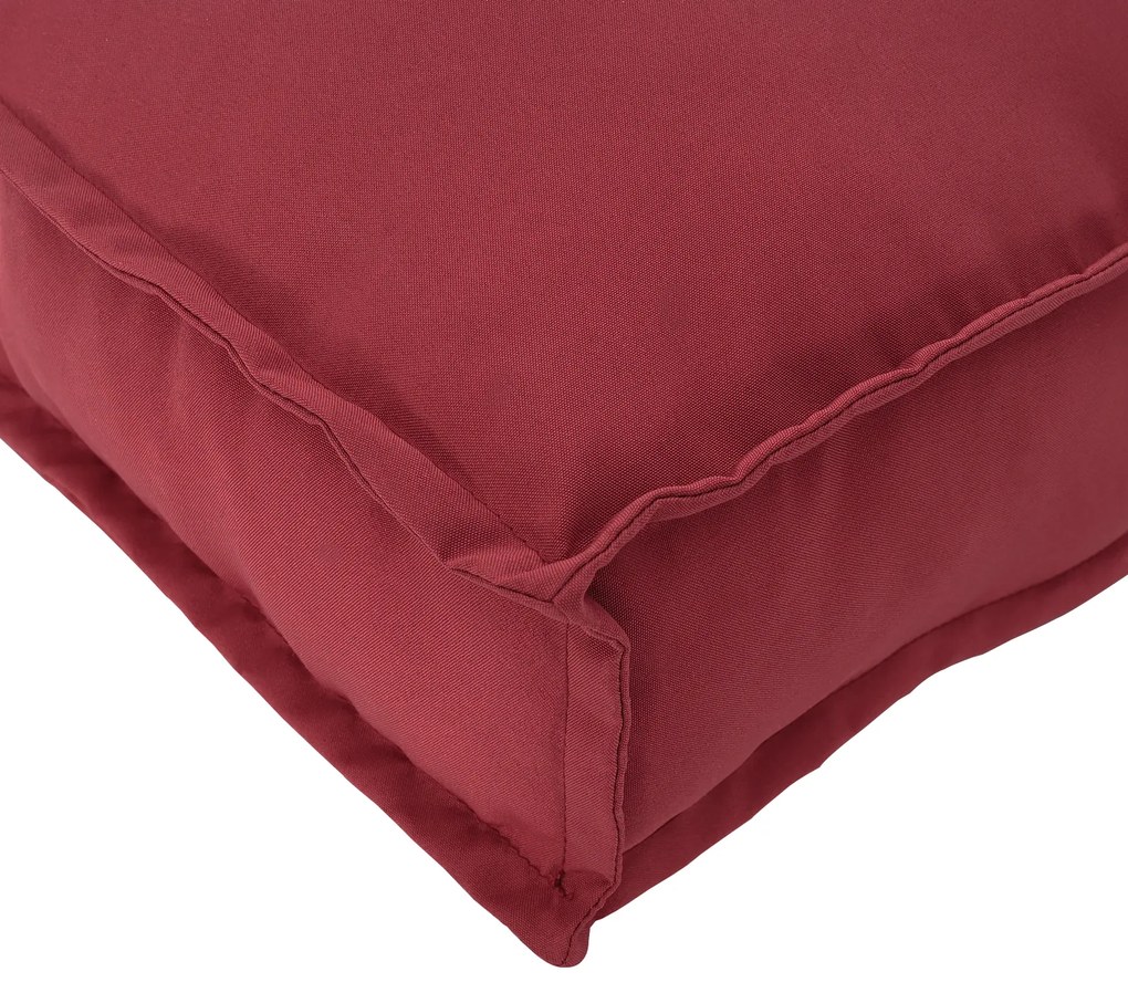 vidaXL Σετ Μαξιλαριών Παλέτας 2 Τεμαχίων Wine Red Oxford Fabric