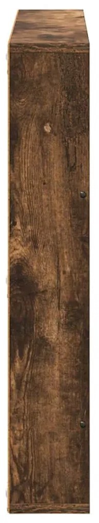 vidaXL Ράφι Περιοδικών με ράφι 2 pcs Καπνιστό Δρύς 80 x 12 x 70 εκ