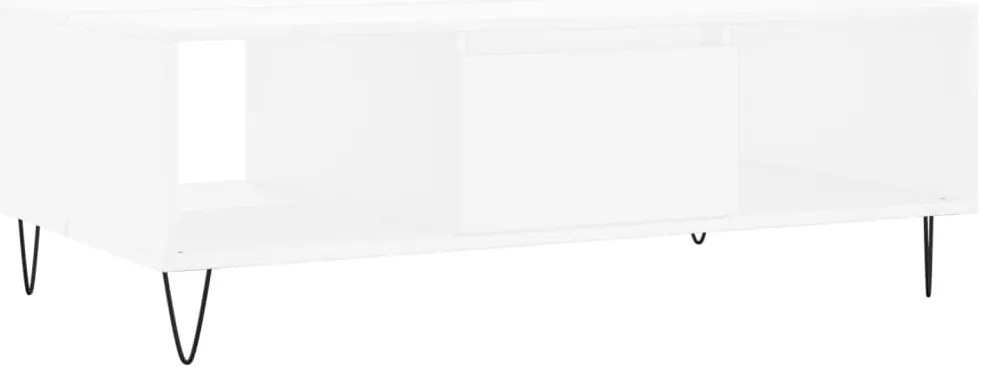 vidaXL Τραπεζάκι Σαλονιού Λευκό 104x60x35 εκ. από Επεξεργασμένο Ξύλο