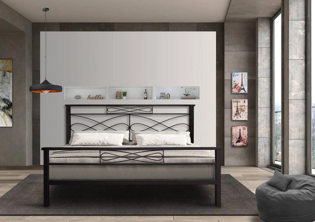Κρεβάτι 117ΚΠ3 για στρώμα 140χ200 διπλό με επιλογή χρώματος