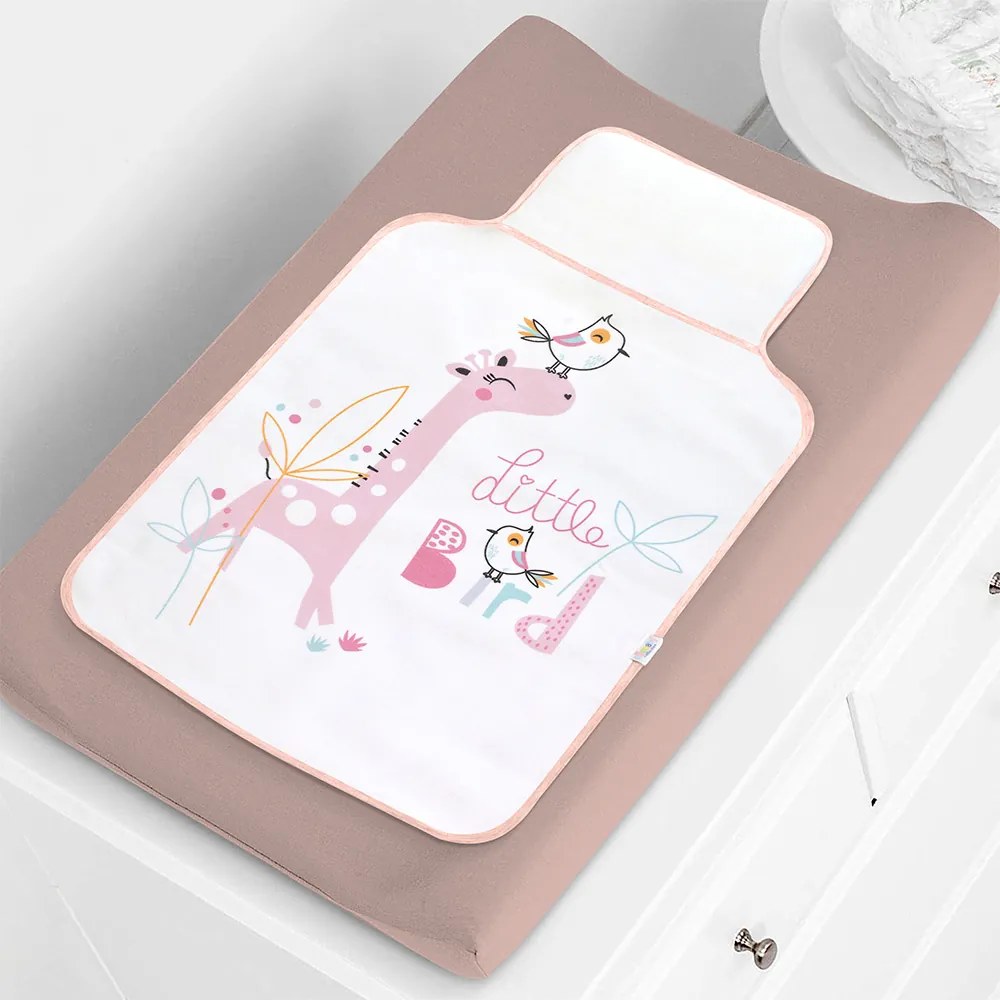 Αλλαξιέρα Little Bird Pink 45x75 - Lino Home