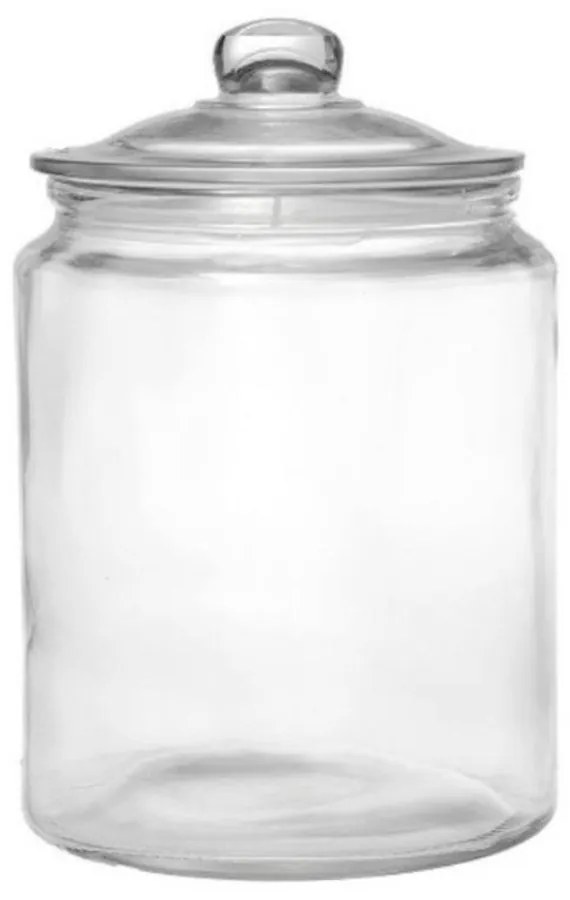 Δοχείο Αποθήκευσης Με Καπάκι XL JAR108K4 20x20x29cm 7Lt Clear Espiel Γυαλί