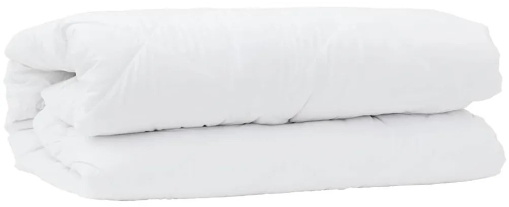 vidaXL Διπλό με Μαξιλάρι 2 pcs Λευκό 140 x 200 cm Μικροΐνες